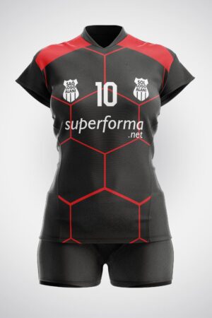 Siyah Petek Voleybol Forması
