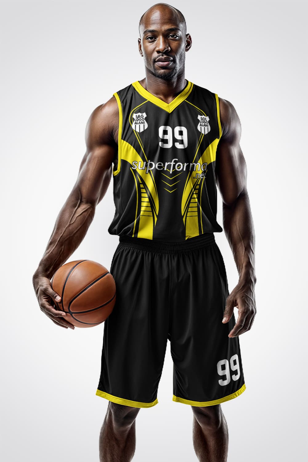 Siyah Gold Basketbol Forma Siyah Gold Basketbol Forma