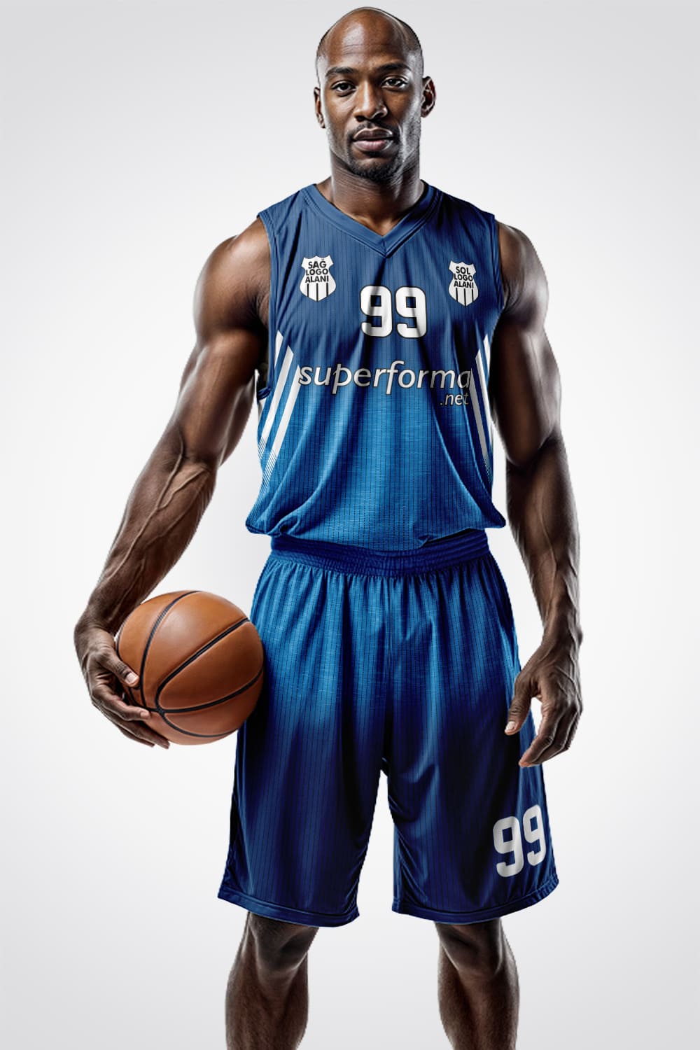 Turkuaz Beyaz Line Basketbol Forma Turkuaz Beyaz Line Basketbol Forma