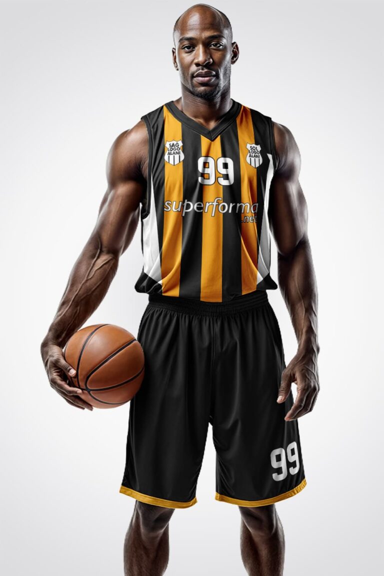 Sarı Siyah Basketbol Forma