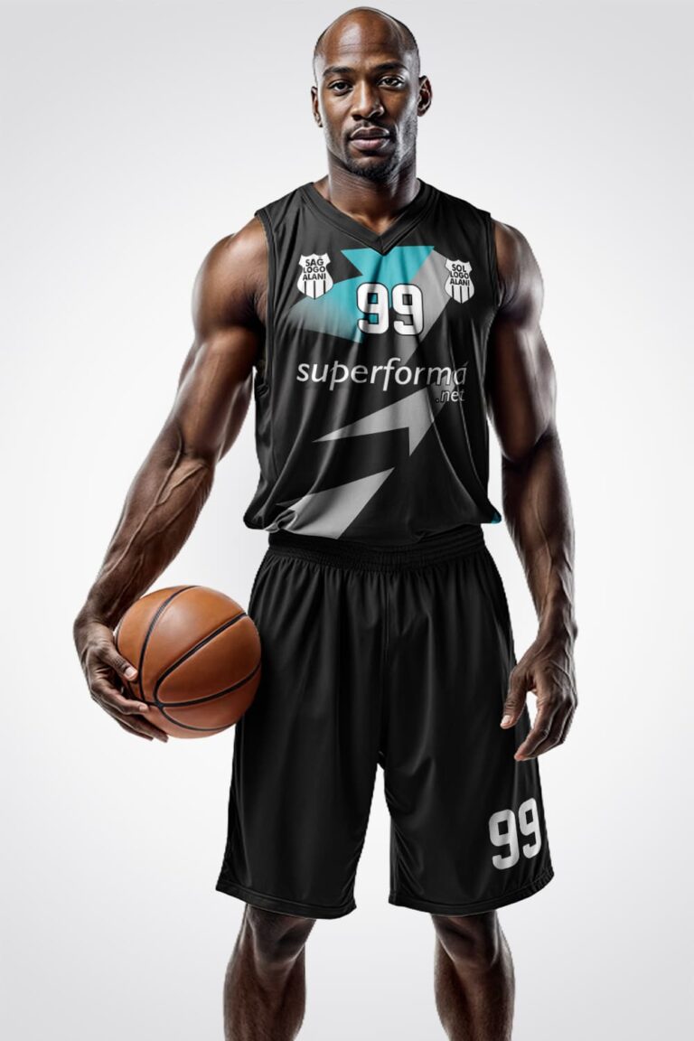 Siyah Gri Arrow Basketbol Forma