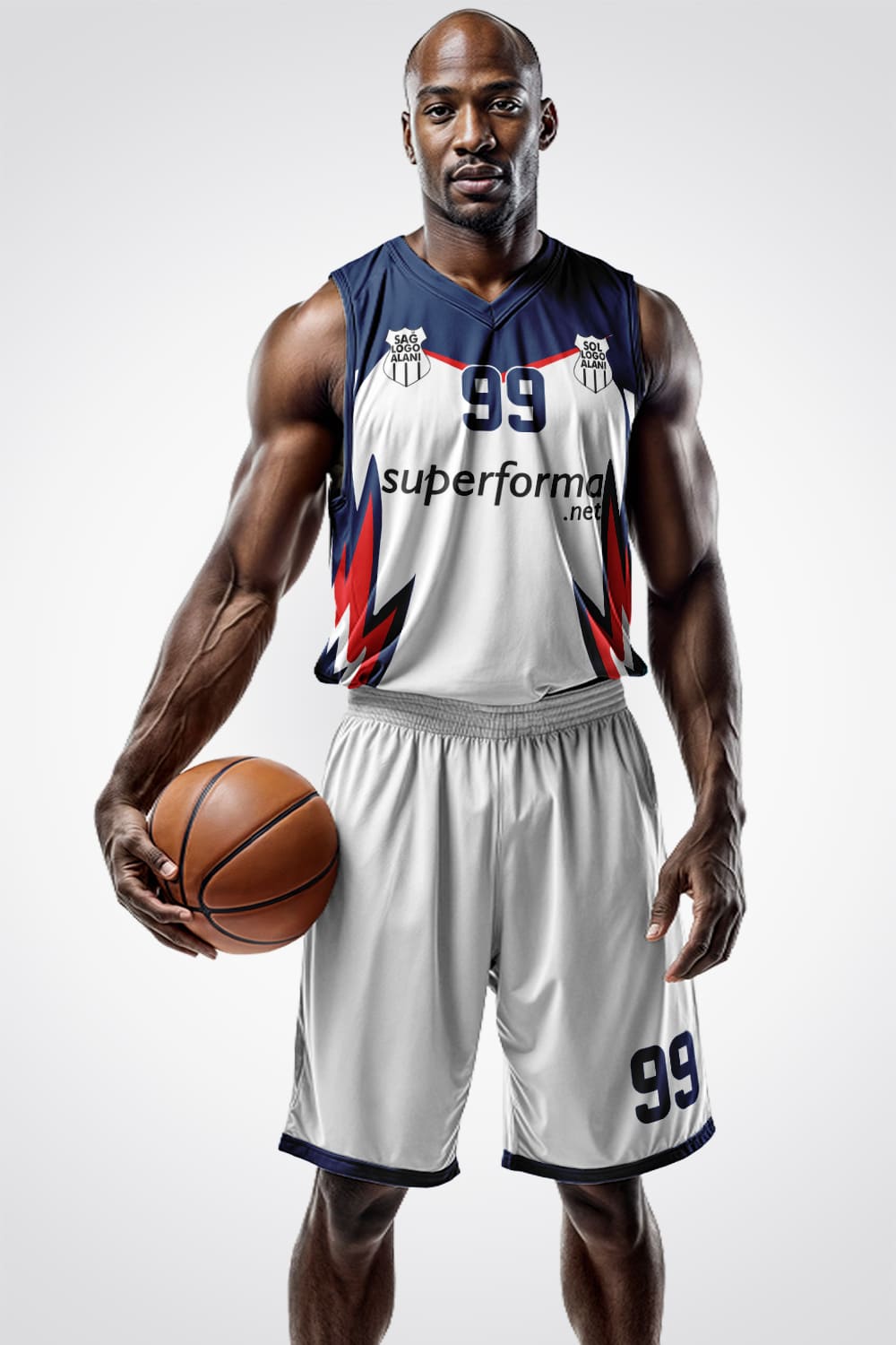 Beyaz Flash Basketbol Forma Beyaz Flash Basketbol Forma