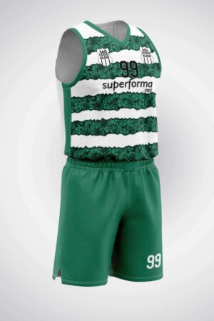 Yeşil Beyaz Basketbol Forma