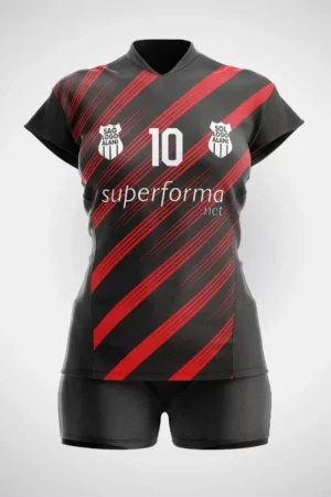 Kırmızı Siyah Voleybol Forma