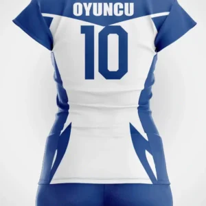 Lacivert Beyaz Voleybol Forma - Görsel 2