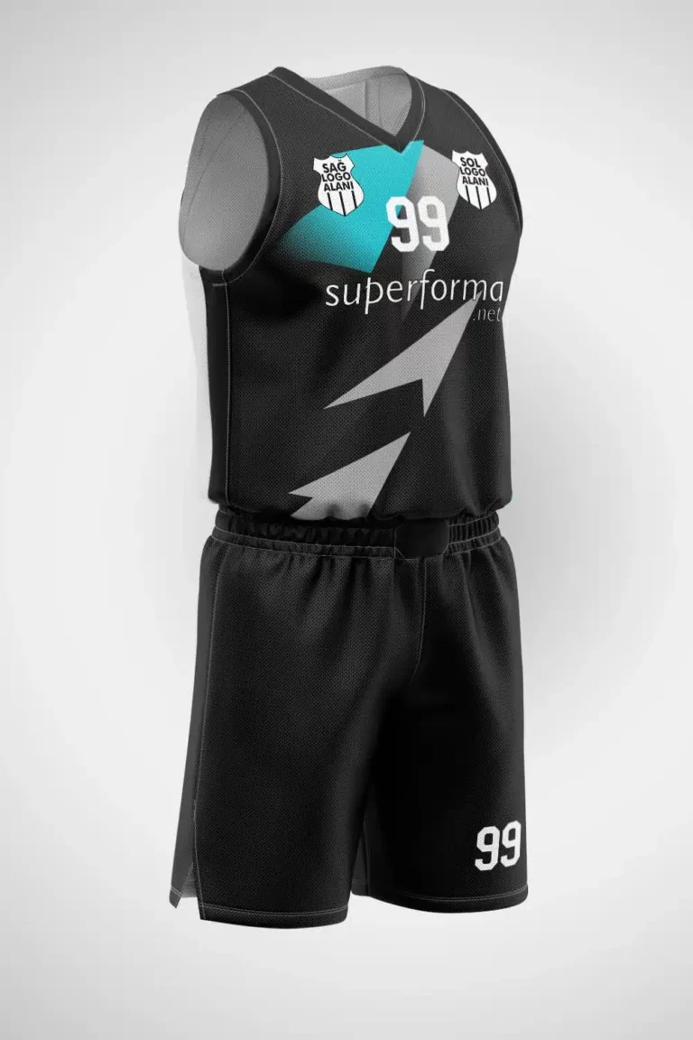 Siyah Gri Arrow Basketbol Forma