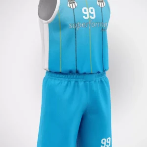 Turkuaz Gri Line Basketbol Forma - Görsel 1