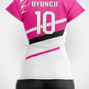 Magenta Beyaz Voleybol Forması - Görsel 2