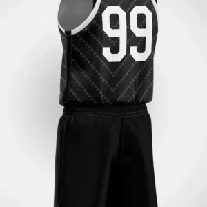 Siyah Gri Üçgen Basketbol Forma 3 Siyah Gri Üçgen Basketbol Forma - Görsel 2