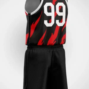 Kırmızı Siyah Yıldırım Basketbol Forma - Görsel 2