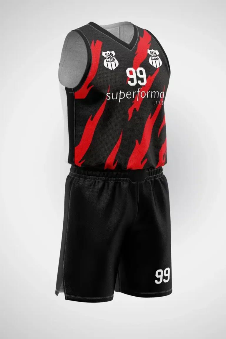 Kırmızı Siyah Yıldırım Basketbol Forma