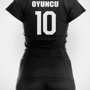 Siyah Pembe Çizgili Voleybol Forması - Görsel 2
