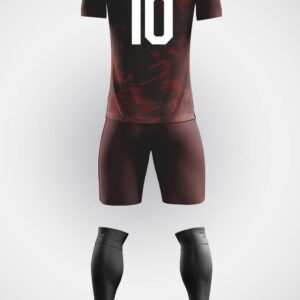 Bordo Siyah Halı Saha Forma 3 Bordo Siyah Halı Saha Forma - Görsel 2