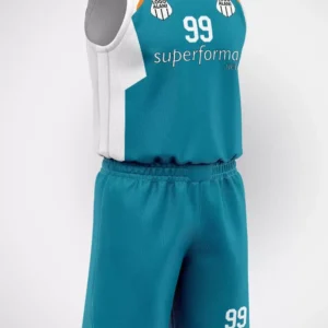Turkuaz Beyaz Basketbol Forma - Görsel 1