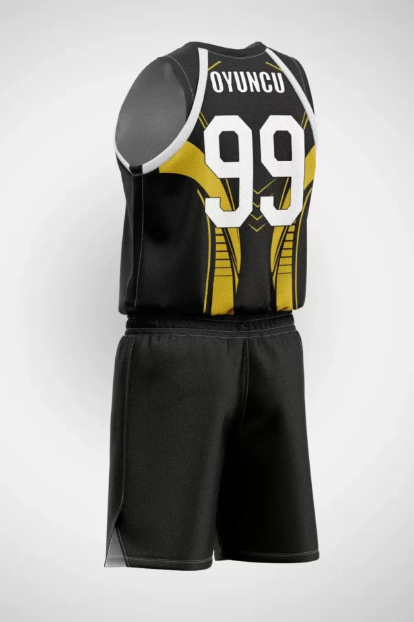 Siyah Gold Basketbol Forma 1 Forma Yaptırma