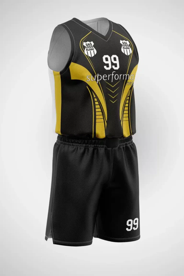 Siyah Gold Basketbol Forma