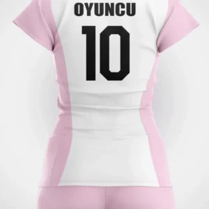 Beyaz Pembe Voleybol Forması - Görsel 2