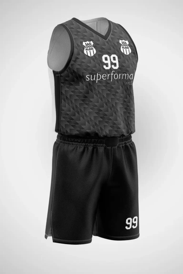 Gri Siyah Arrow Basketbol Forma
