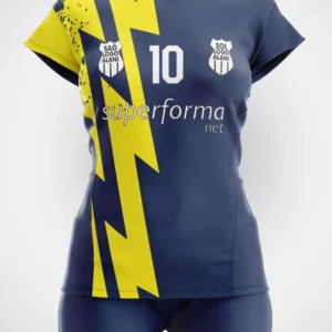 Sarı Lacivert Voleybol Forma - Görsel 1