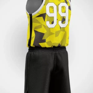 Sarı Askeri Motifli Basketbol Forma - Görsel 2