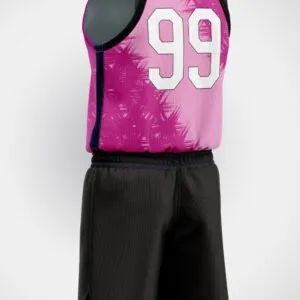 Magenta Siyah Basketbol Forma - Görsel 2