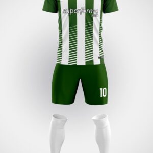 Çubuklu Yeşil Halı Saha Forma - Görsel 1