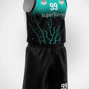 Turkuaz Siyah Basketbol Forma - Görsel 1