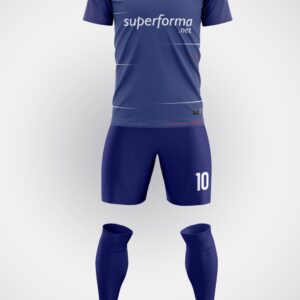 Mavi Çizgili Halı Saha Forma - Görsel 1