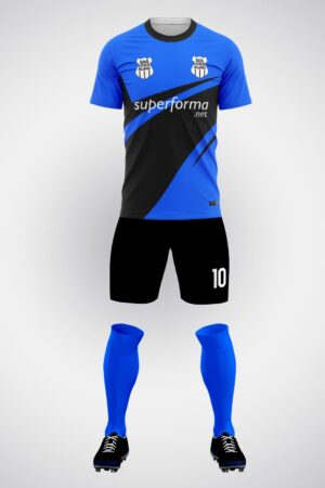 Mavi Siyah Allright Halı Saha Forma