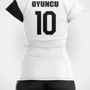Siyah Beyaz Line Voleybol Forma - Görsel 2