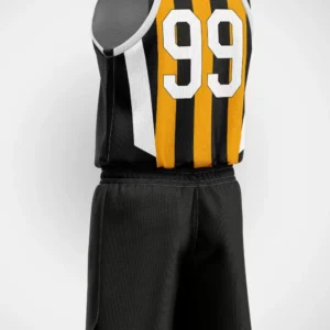Sarı Siyah Basketbol Forma - Görsel 2