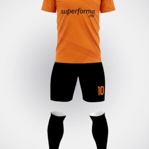 Turuncu Siyah Halı Saha Forma