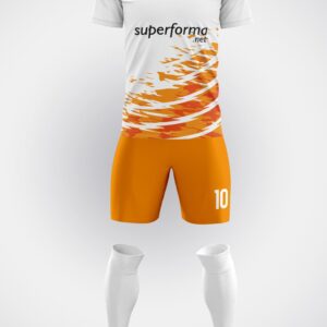 Turuncu Beyaz Halı Saha Forma