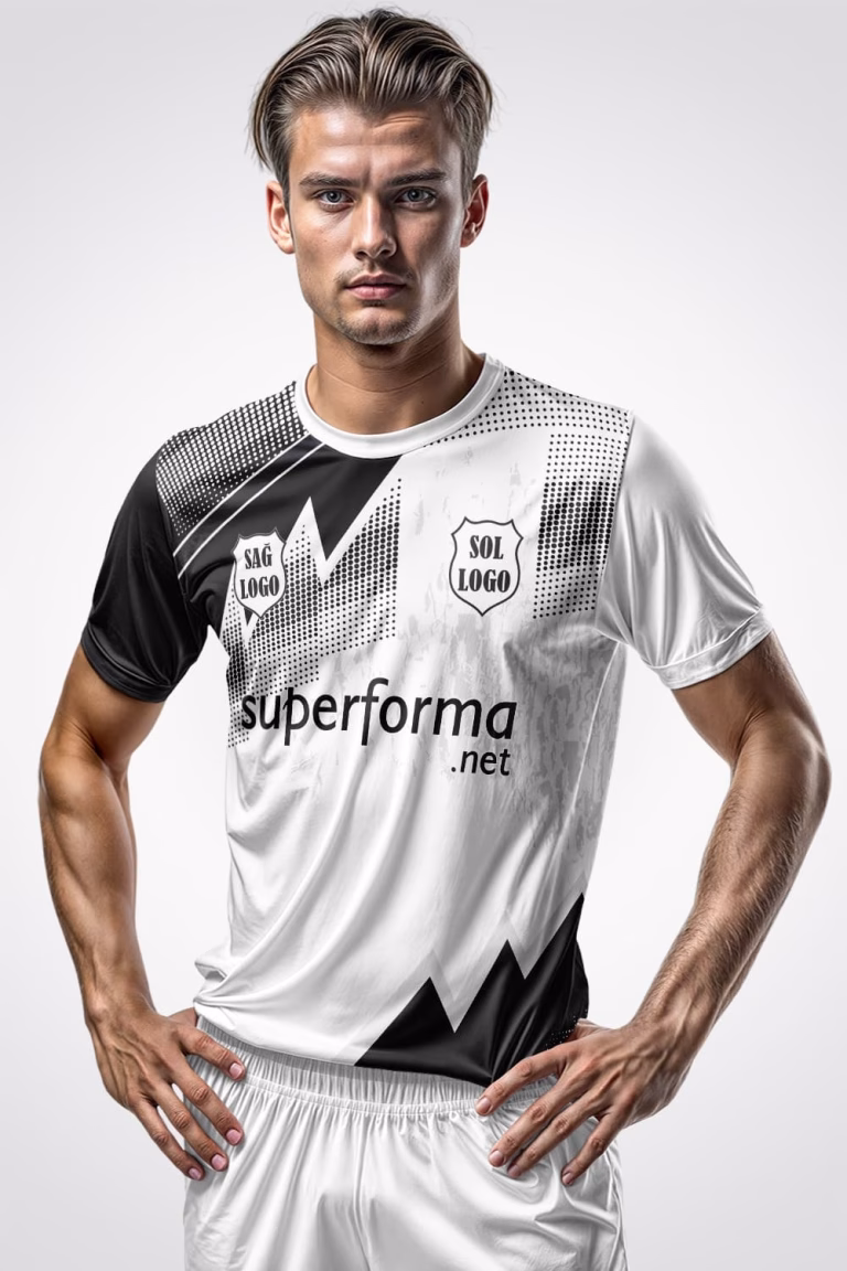 Siyah Beyaz Pro 2026 Halı Saha Forma