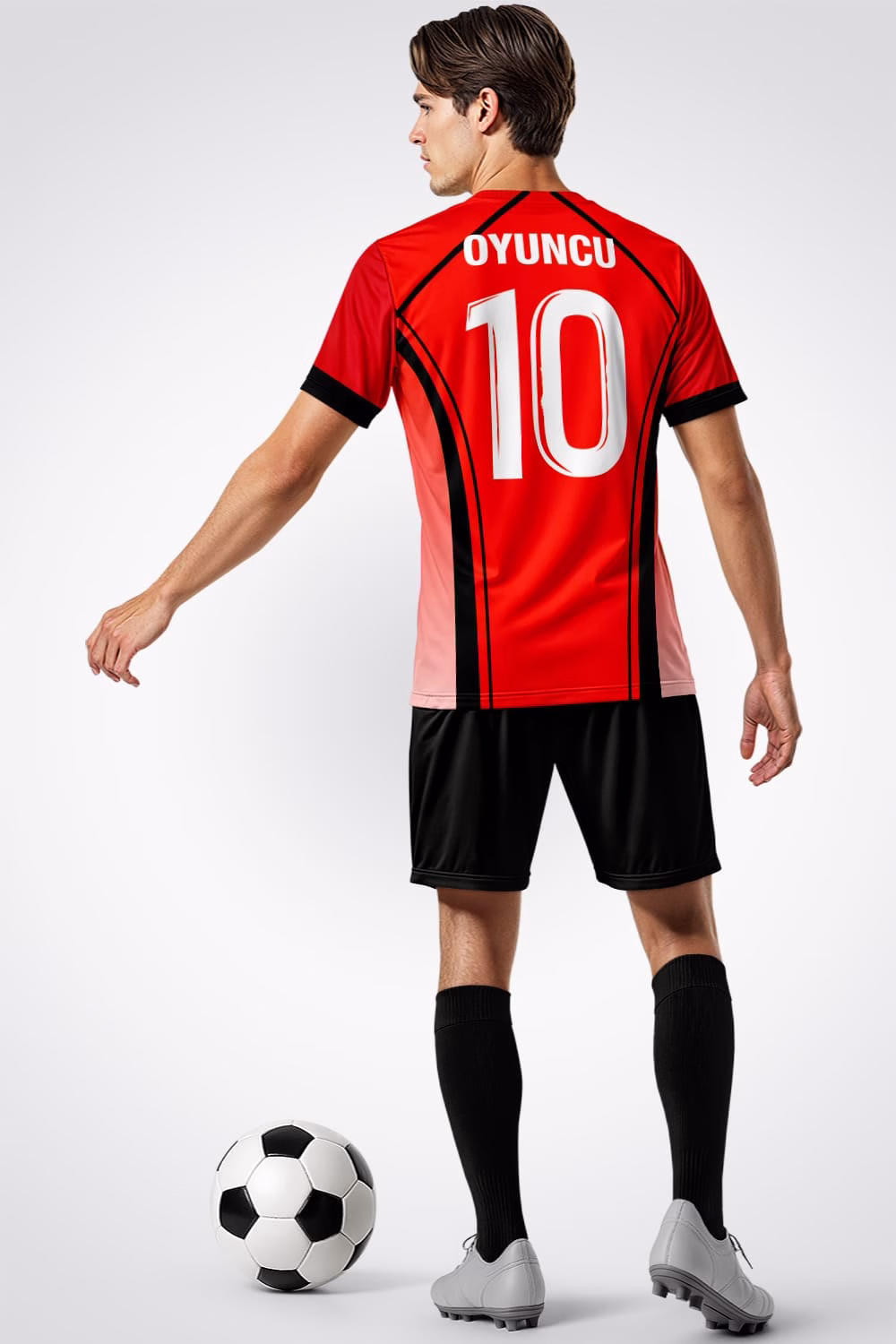 Premium Kırmızı Siyah Halı Saha Forma Premium Kırmızı Siyah Halı Saha Forma