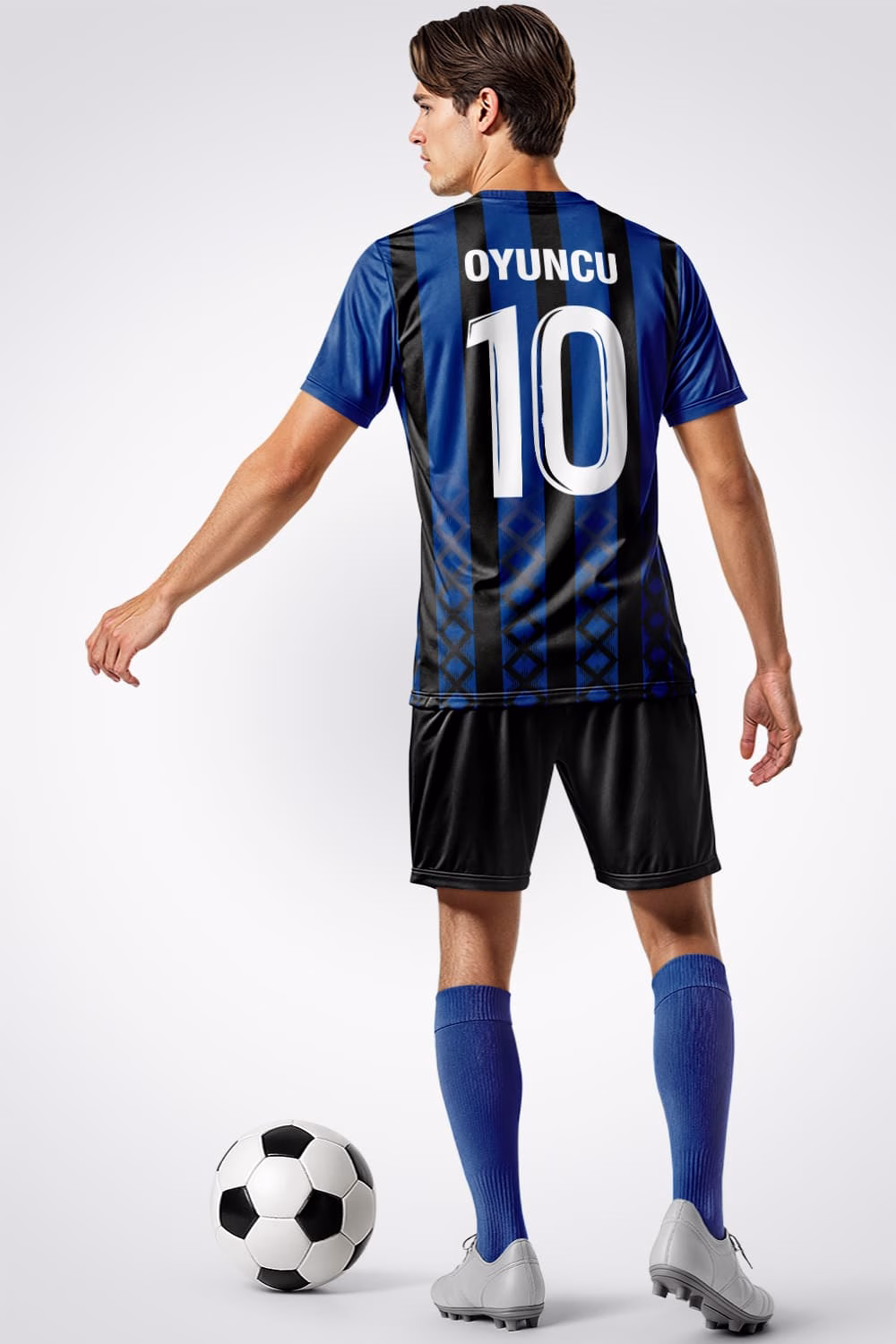 Mavi Siyah Pro Halı Saha Forma Mavi Siyah Pro Halı Saha Forma