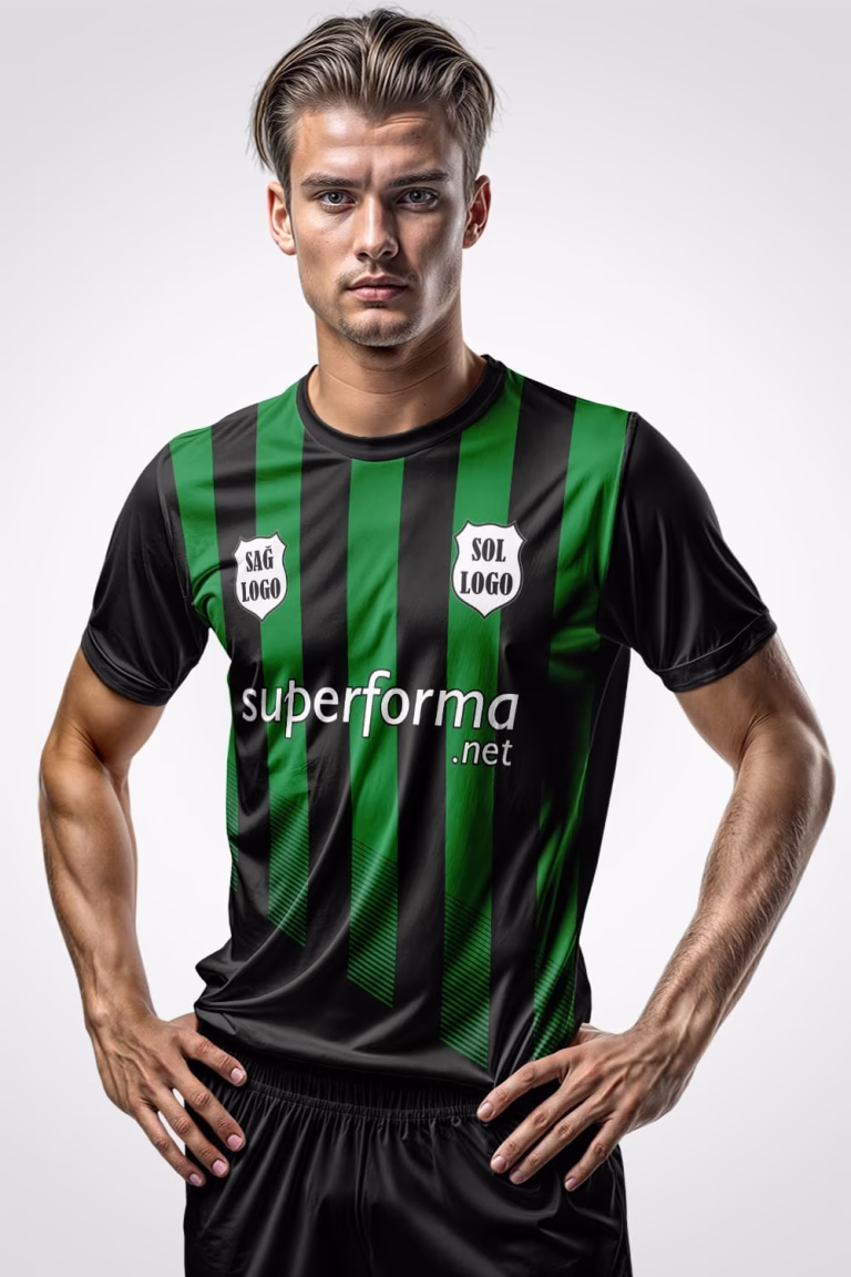 Yeşil Siyah Halı Saha Forma