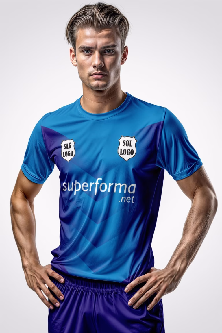 Turkuaz Siyah Arrow Halı Saha Forma