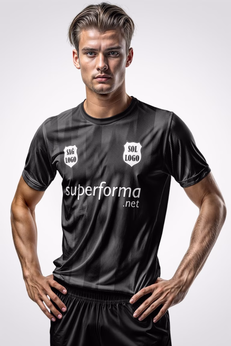 Dark Gri Siyah Halı Saha Forma