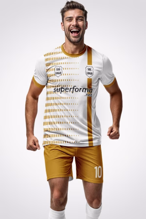 Beyaz Gold Halı Saha Forma