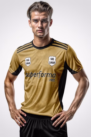 Siyah Gold Halı Saha Forma