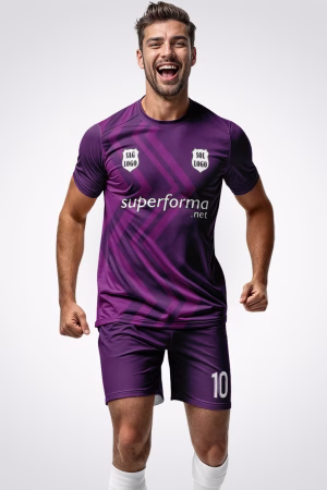 Bordo Zikzak Halı Saha Forma