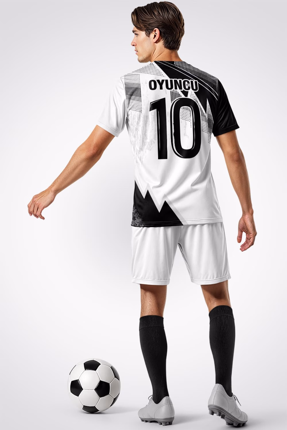 Siyah Beyaz Pro 2026 Halı Saha Forma Siyah Beyaz Pro 2026 Halı Saha Forma