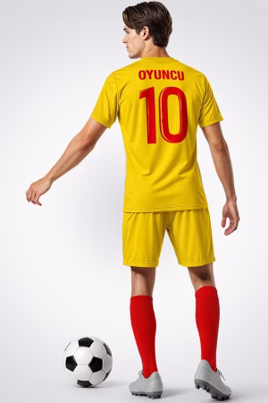 Sarı Kırmızı 2026 Halı Saha Forma