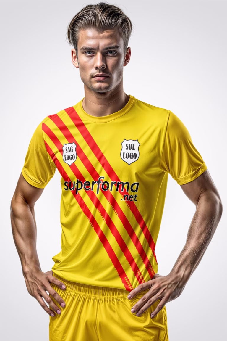 Sarı Kırmızı 2026 Halı Saha Forma