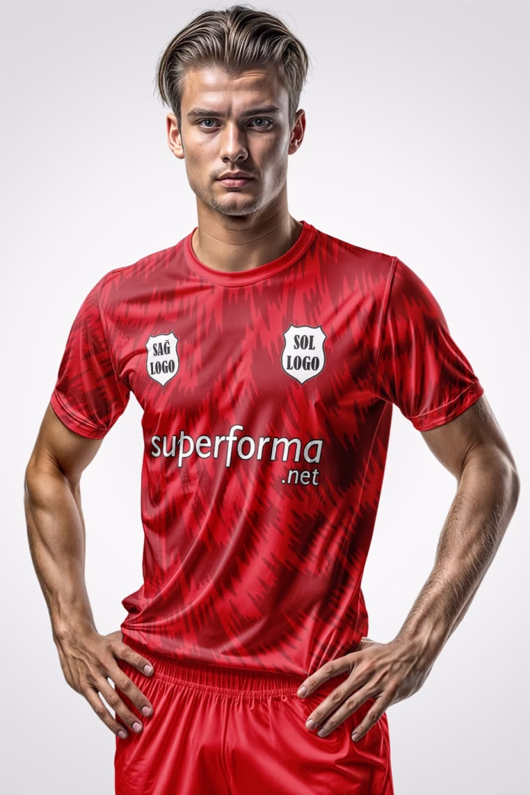 Kırmızı Arrow Sax Halı Saha Forma