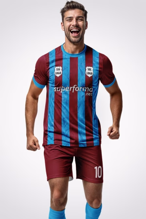 Bordo Mavi 2026 Halı Saha Forma