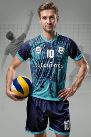 Turkuaz Sax Erkek Voleybol Forması