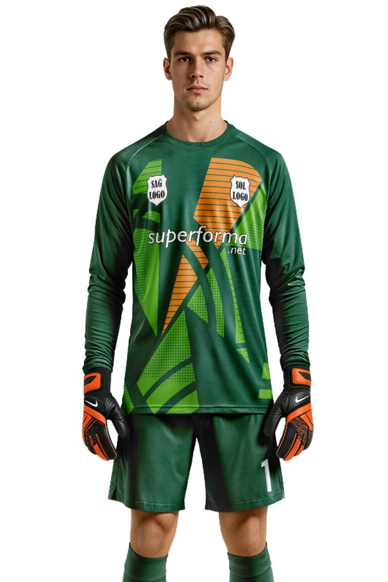Siyah Yeşil Sarı Kaleci Forması