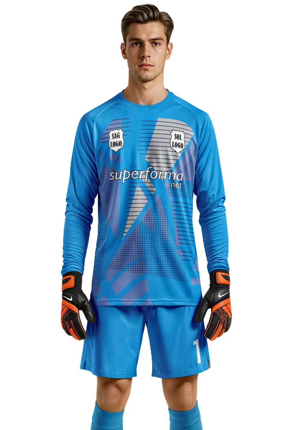 Turkuaz Gri Kaleci Forması Turkuaz Gri Kaleci Forması